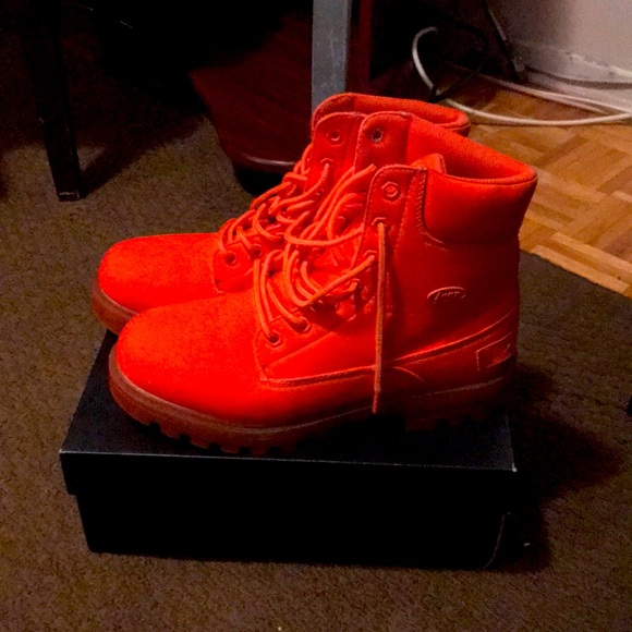 Lugz Other - Neon orange Lugz boots for men
